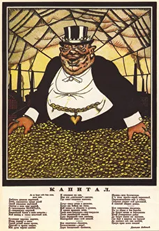 Viktor Nikolaevich 1893 1946 Prints: The capital (Poster), 1920. Artist: Deni (Denisov), Viktor Nikolaevich (1893-1946)