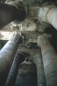 Capitals in the Hypostyle Hall, Temple of Horus, Edfu, Egypt, Ptolemaic Period, c251BC-c246BC