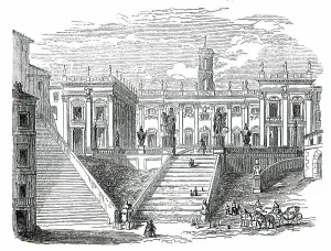 Campidoglio Prints: The Capitol - Rome, 1850. Creator: Unknown