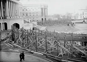 Inauguration Prints: Capitol - stands for Inaug. between c1910 and c1915. Creator: Bain News Service