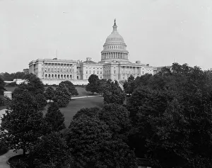 Us Capitol Prints: Capitol, Washington, D.C. The, between 1880 and 1897. Creator: William H. Jackson