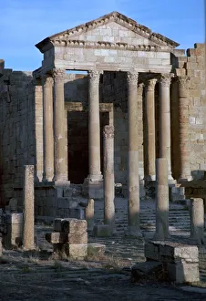 Sufetula Prints: Capitoline temple in the forum of Sufetula, c. 1st century