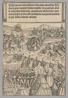 Kaiser Maximilian I Prints: Capitulation of a French City, plate 12 from Historical Scenes from the Life