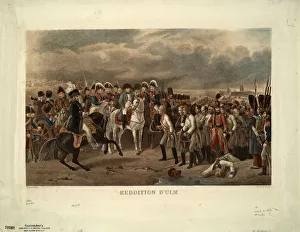 The Capitulation of Ulm. Artist: Grenier de Saint-Martin, Francisque-Martin-Francois The Capitulation of Ulm. Artist: Grenier de Saint-Martin, Francisque-Martin-Francois