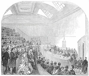 Graduation Gallery: Capping of Doctors of Medicine, at Edinburgh, 1845. Creator: Unknown