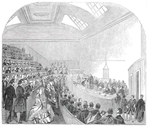 Lecture Theatre Prints: Capping of Doctors of Medicine, at Edinburgh, 1845. Creator: Unknown