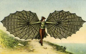 Flying Machine Prints: Caprettis flying machine, 1877, (1932). Creator: Unknown