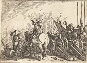Etching On Laid Paper Gallery: Capricci di varie battaglie, 1635. Creator: Johann Wilhelm Baur