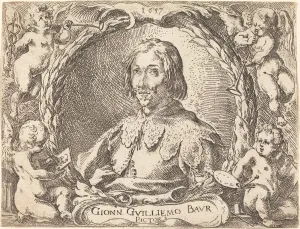 Baur Johann Wilhelm Prints: Capricci di varie battaglie (Frontispiece), 1635. Creator: Johann Wilhelm Baur