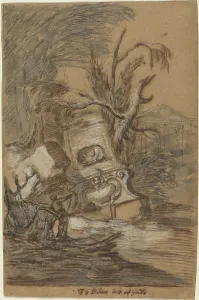 Capriccio with Antique Ruins, 1730s. Creator: Johann George Böhm