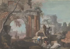 Marco Ricci Prints: Capriccio with Roman Ruins, ca. 1700-1730. Creator: Marco Ricci