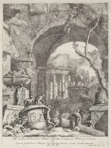 Marco Ricci Prints: Capriccio: Ruins. Creator: Marco Ricci