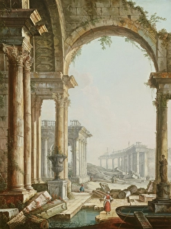 Capriccio with Ruins. Creator: Pietro Bellotti