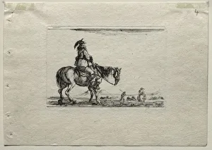 Stefano Della Bella Italian Prints: Caprices: Mounted Cavalier. Creator: Stefano Della Bella (Italian, 1610-1664)