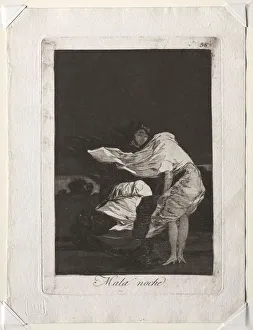 1746 1828 Prints: The Caprichos: A Bad Night, 1799. Creator: Francisco de Goya (Spanish, 1746-1828)