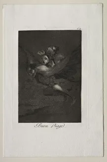 Caprichos: Bon Voyage!. Creator: Francisco de Goya (Spanish, 1746-1828)