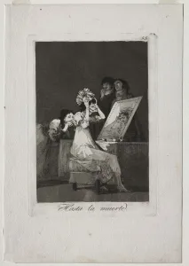Drypoint And Aquatint Prints: Caprichos: Until Death, 1799. Creator: Francisco de Goya (Spanish, 1746-1828)