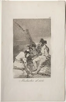 Caprichos: Lads Making Ready Creator: Francisco de Goya (Spanish, 1746-1828)