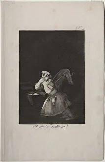 Caprichos: Nannys boy. Creator: Francisco de Goya (Spanish, 1746-1828)