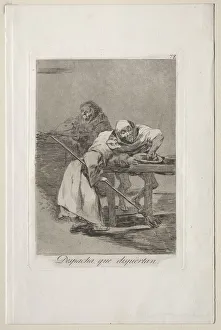 Caprichos: Be Quick, They are Waking Up. Creator: Francisco de Goya (Spanish, 1746-1828)