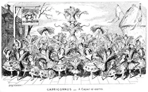 Capricornus - a Caper-o'-corns, 19th century.Artist: George Cruikshank Capricornus - a Caper-o'-corns, 19th century.Artist: George Cruikshank