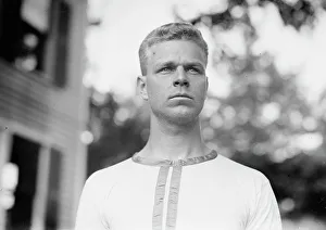 Rower Prints: Capt. Denegre, Yale, 1914. Creator: Bain News Service