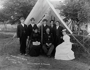 Military Camp Gallery: Capt. Simmons & friends, 1893. Creator: Unknown
