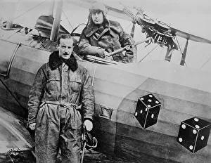 Aviators Prints: Capt. W.C. Schauffler Jr. [& Lt. F.A. Tillman], 18 Nov 1918. Creator: Bain News Service