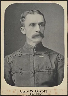 Capt. W.T. Croft 65th Regt, c.1860. Creator: Unknown