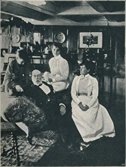 Training Ship Prints: Captain Bourchier, his Daughter, and Grand-Daughter, c1900, (1910)