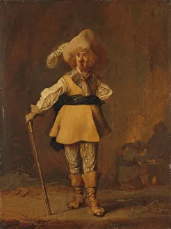Walking Cane Prints: A Captain, c.1622-c.1639. Creator: Willem Bartsius