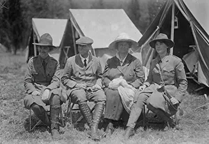 Captain Candace Hewitt, E.R. Hewitt & wife, Lucy Hewitt, 1916. Creator: Bain News Service