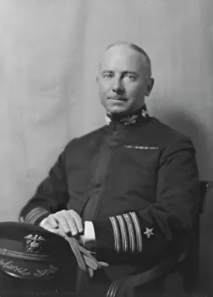 Captains Hat Prints: Captain Cyrus Miller, U.S.N. portrait photograph, 1918 Feb. 7. Creator: Arnold Genthe