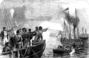 Bombarding Prints: Captain Hewlett, C.B. of H.M.S