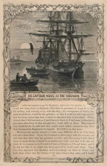 Images Dated 8th June 2018: The Captain Hung at the Yard-Arm, c1870