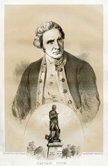 Captain Cook Collection: Captain James Cook, 18th century British naval officer and explorer, 1879