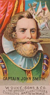 Rebecca Prints: Captain John Smith, from the series Great Americans (N76) for Duke brand cigarettes, 1888
