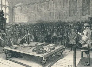 Questioning Prints: Captain Kidd before the Bar of the House of Commons, 1700 (1905)
