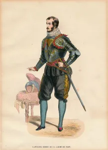 Swiss Guard Prints: A Captain of the Popes Swiss Guard, c. 1900s
