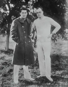 Captain R. Norris Williams, Captain Watson M. Washburn, between c1915 and c1920. Creator: Bain News Service