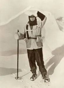 Diary Prints: Captain Scott Wearing The Wallet in Which He Carried His Sledging Journals