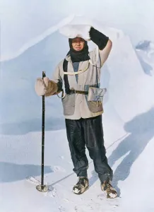 Ponting Prints: Captain Scott Wearing The Wallet in Which He Carried His Sledging Journals