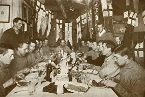 Charles Seymour Wright Collection: Captain Scotts Last Birthday Dinner, 6 Jun 1911, (1913). Artist: Herbert Ponting