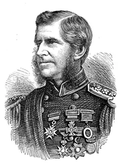 First Asante Expedition Prints: Captain Sir J. E. Commerell, K.C.B. V.C. 1874. Creator: Unknown