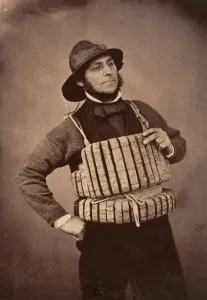 Lifebelt Prints: Captain of the Tenby Lifeboat, 1853-56. Creator: Mr. Gonne