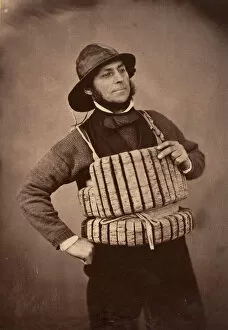 Lifebelt Gallery: Captain of the Tenby Lifeboat, 1853-56. Creator: Mr. Gonne