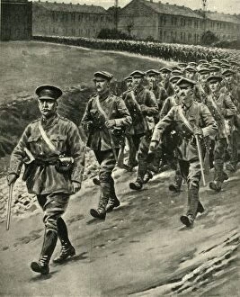 Frank Arthur Mumby Collection: Captain William Redmond leading Irish troops at the Front, First World War, 1916, (c1920)