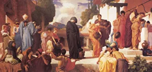 Hector Prints: Captive Andromache. Artist: Leighton, Frederic, 1st Baron Leighton (1830-1896)