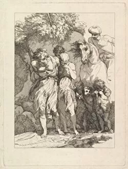 Blyth Collection: A Captive Family, ca. 1783. Creator: Robert Blyth