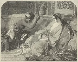 Hookah Collection: The Captive, from 'Illustrated London News', April 15, 1848. Creator: H